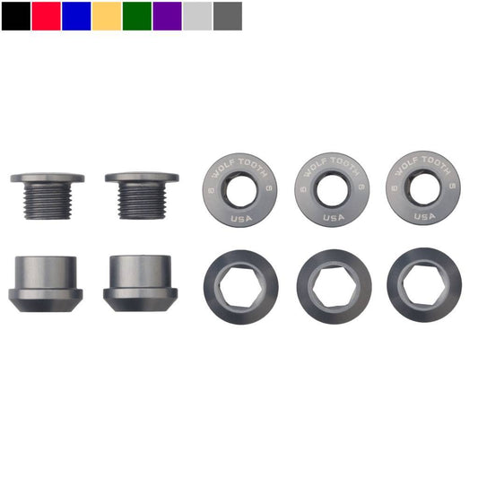 Set of 5 Chainring Bolts+Nuts for 1X - Wolf Tooth Components