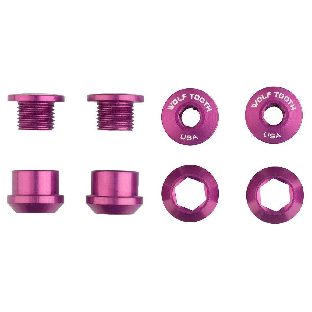 Set of 4 Chainring Bolts+Nuts for 1X - Wolf Tooth Components