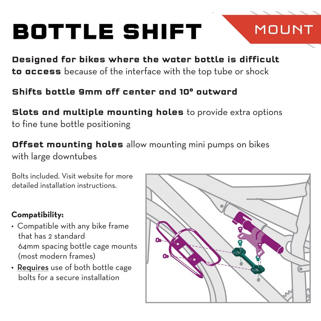 B-RAD Bottle Shift - Wolf Tooth Components