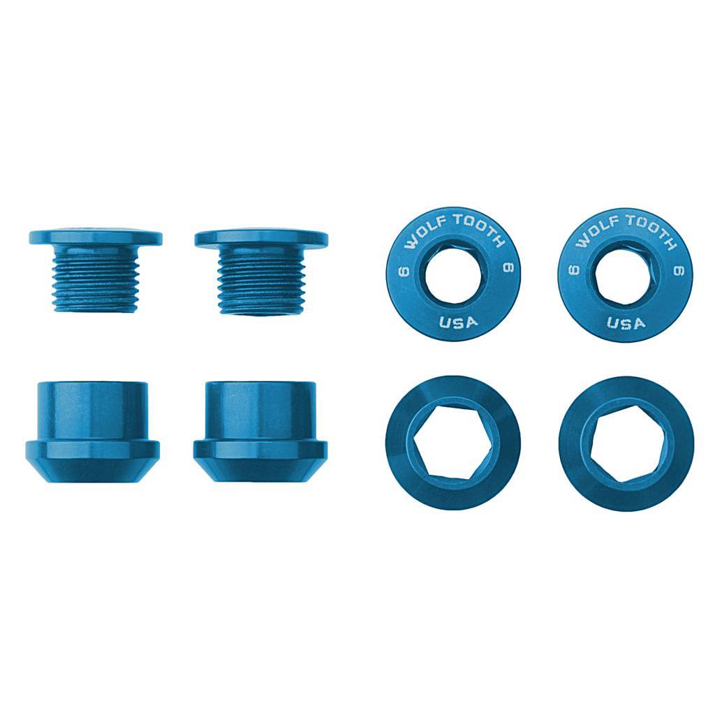 Set of 4 Chainring Bolts+Nuts for 1X - Wolf Tooth Components