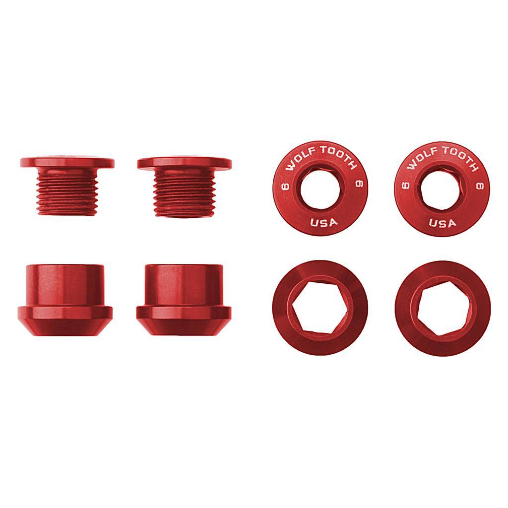 Set of 4 Chainring Bolts+Nuts for 1X - Wolf Tooth Components