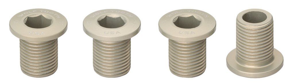 Set of 4 Chainring Bolts for M8 threaded chainrings (10 mm long) - Wolf Tooth Components