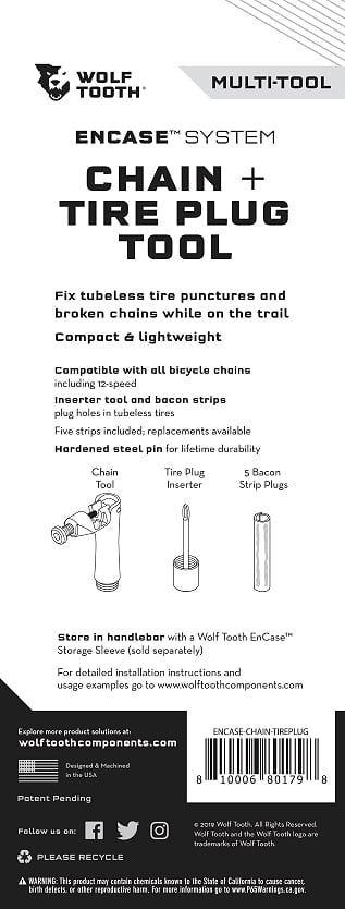 EnCase System Chain + Tire Plug Multi-Tool - Wolf Tooth Components