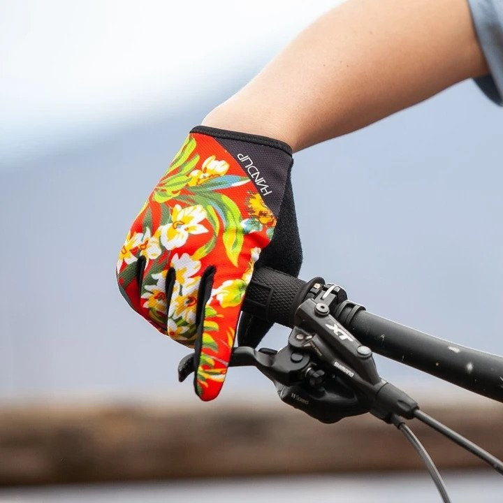 Gloves - Red Floral - Handup