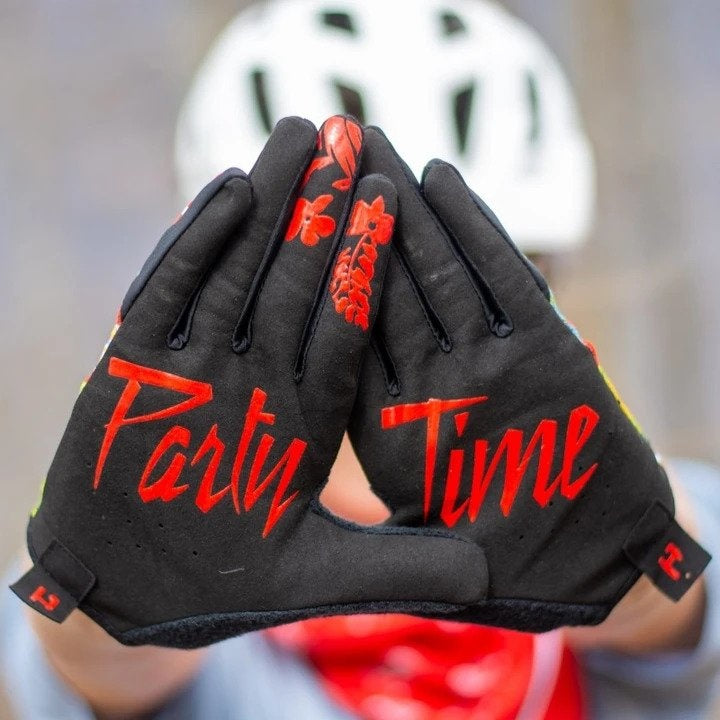 Gloves - Red Floral - Handup