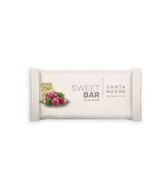 GLUTEN FREE ENERGY BAR · SWEET BAR - WHITE CHOCOLATE AND BLUEBERRIES