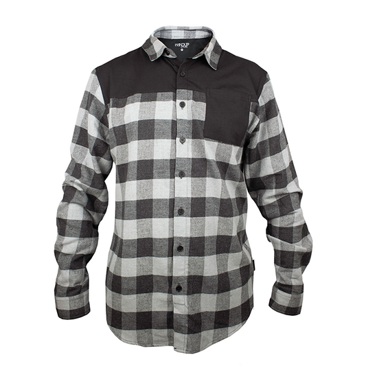 FlexTop Flannel - Grey & Black - Handup