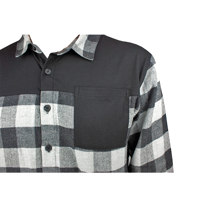 FlexTop Flannel - Grey & Black - Handup