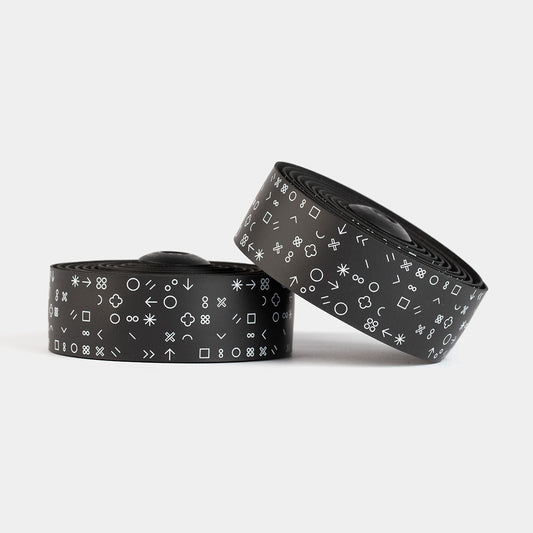 BURGH CYCLING Hieroglyph White Bar Tape - BURGH CYCLING