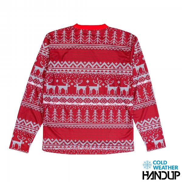 Tacky Sweater Technical Trail Jersey LS - RED - Handup