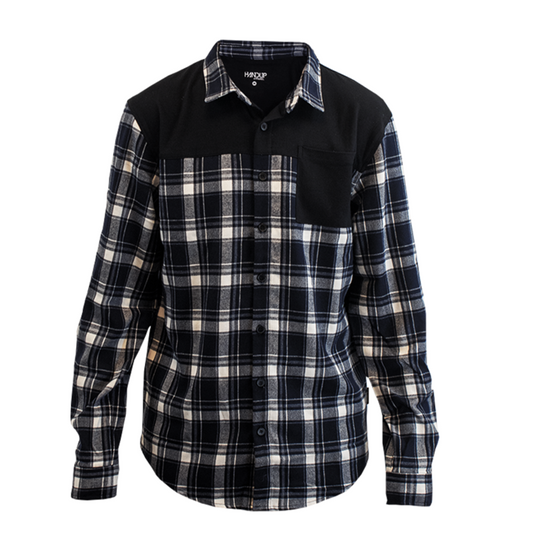 FlexTop Flannel - Navy & White - Handup