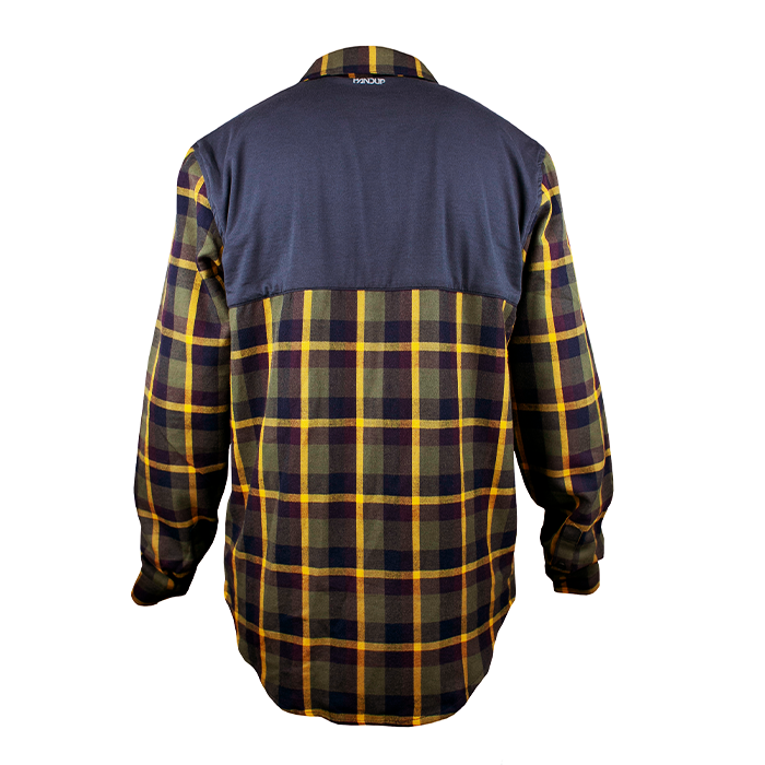 FlexTop Flannel - Gold & Olive - Handup