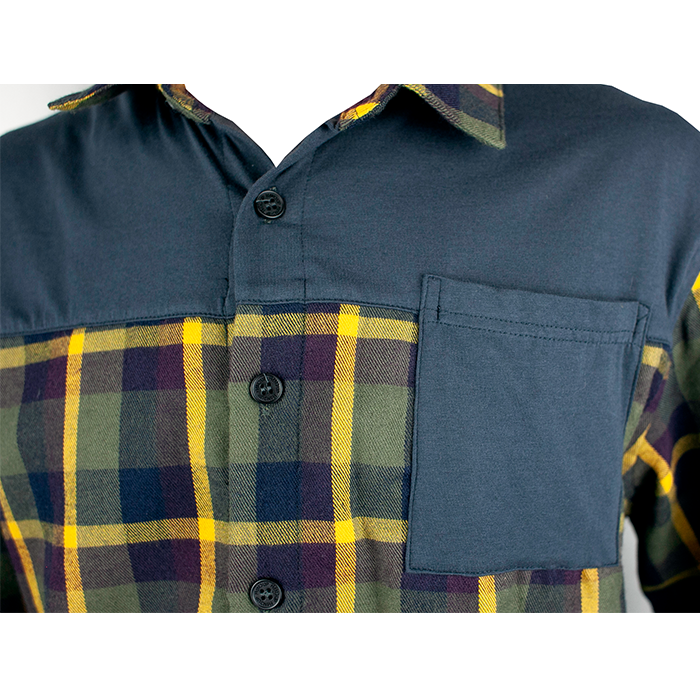 FlexTop Flannel - Gold & Olive - Handup
