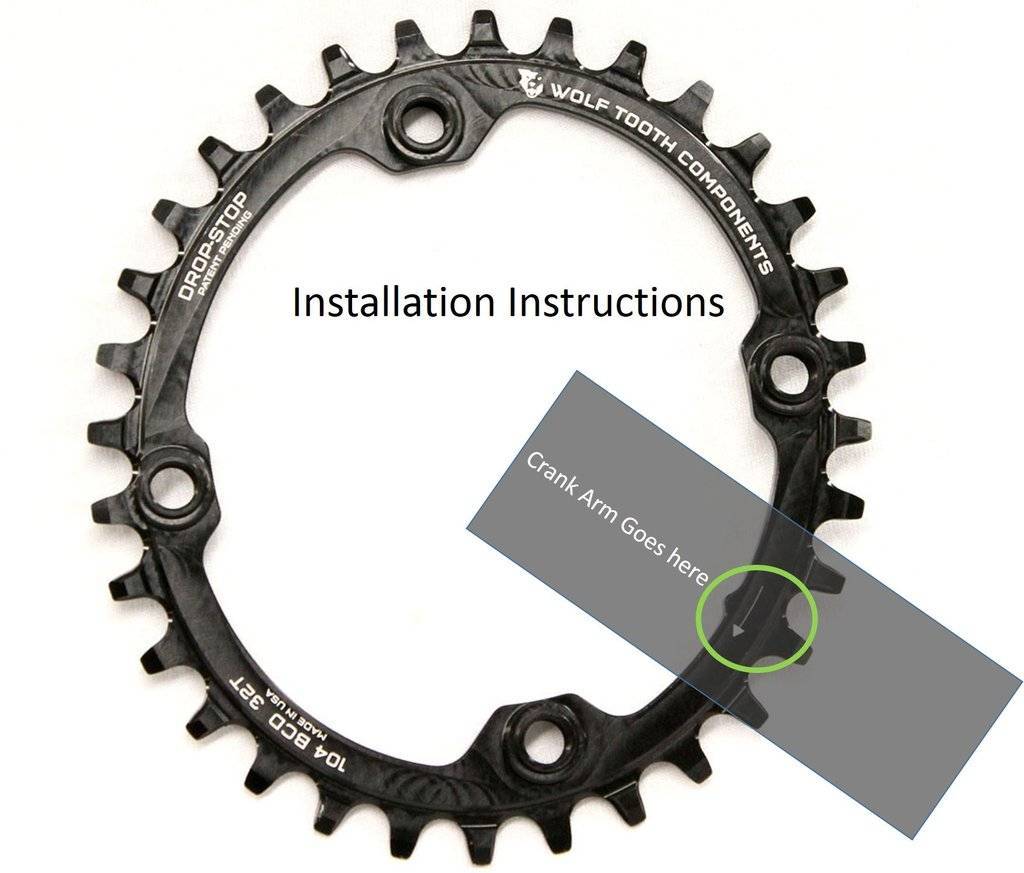 Elliptical 104 BCD Chainrings - Wolf Tooth Components