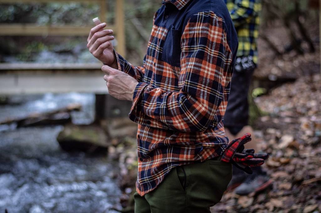 FlexTop Flannel - Orange - Handup