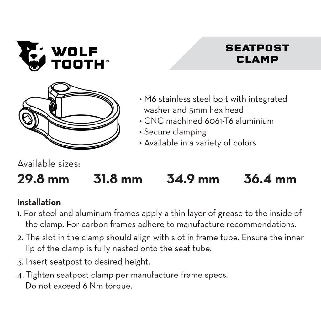 Seatpost Clamp - Wolf Tooth Components