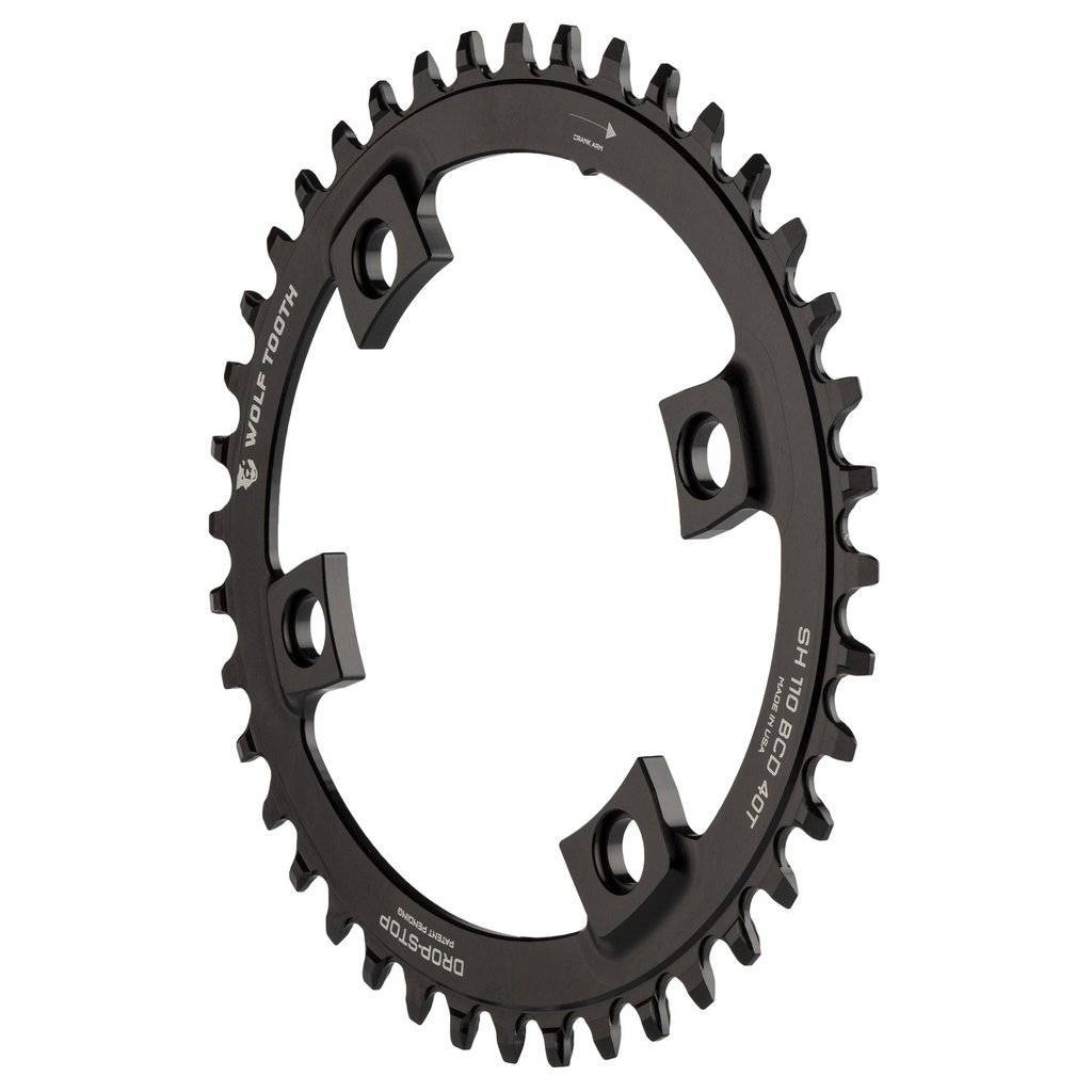 Elliptical 110 BCD Asymmetric 4-Bolt for Shimano Cranks - Wolf Tooth Components