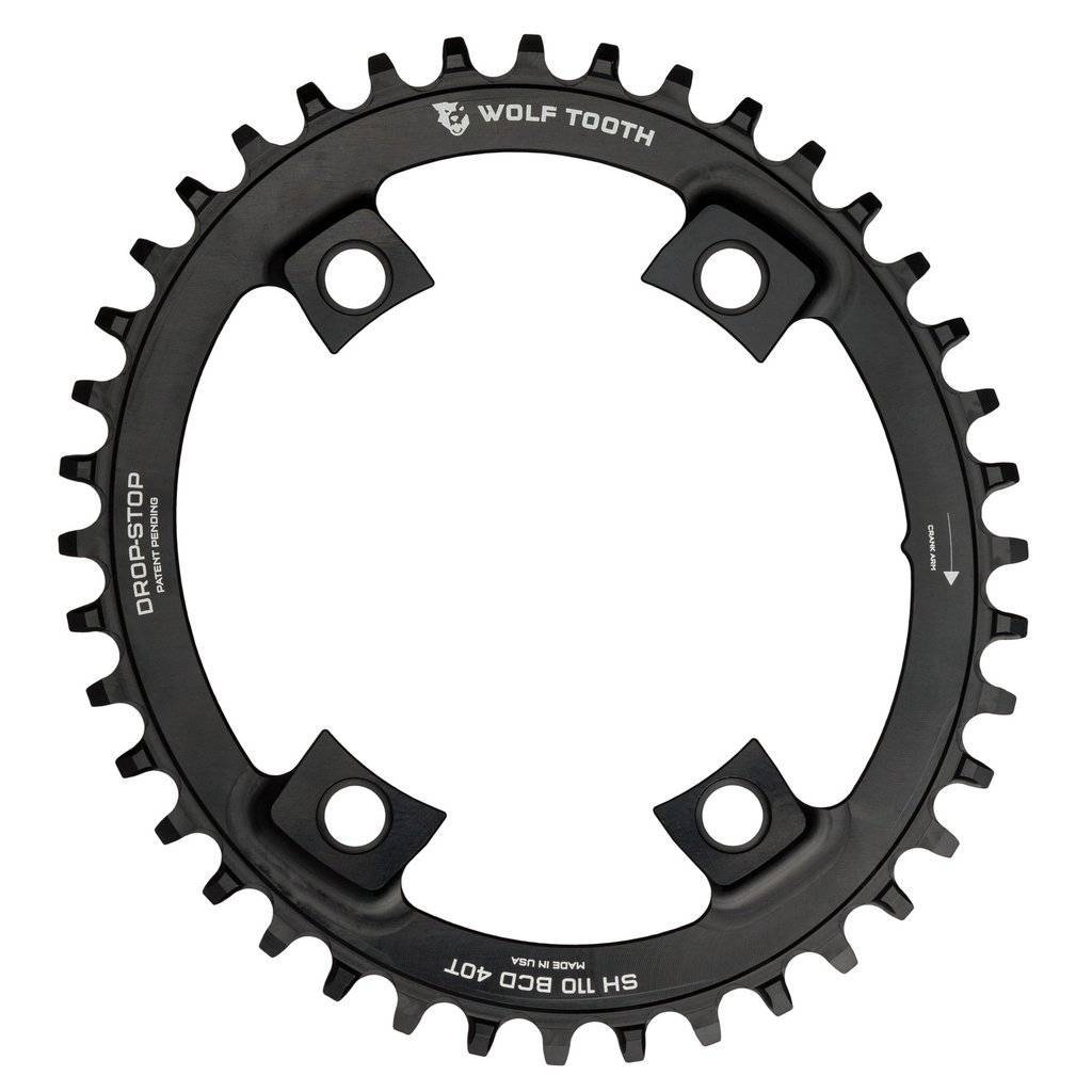 Elliptical 110 BCD Asymmetric 4-Bolt for Shimano Cranks - Wolf Tooth Components