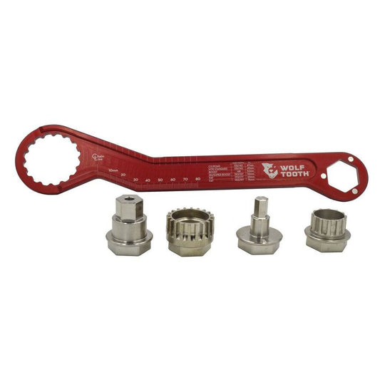 Pack Wrench and Inserts Kit - Ultralight BB Wrench and 1 Inch Hex Inserts - Wolf Tooth Components