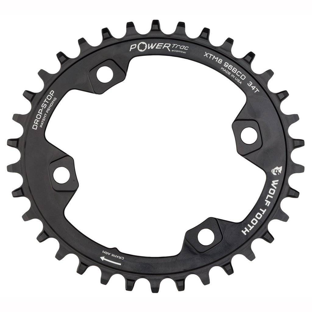 Elliptical 96 mm BCD Chainrings for Shimano XT M8000 and SLX M7000 - Wolf Tooth Components