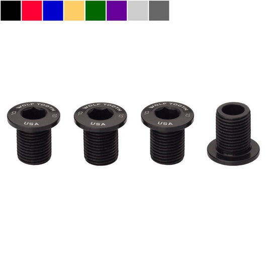 Set of 4 Chainring Bolts for M8 threaded chainrings (10 mm long) - Wolf Tooth Components