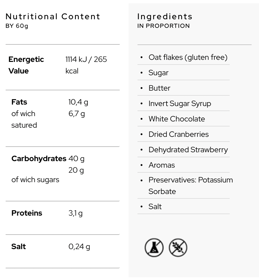 ENERGY OAT BAR · OATCAKE BAR - CHEESECAKE