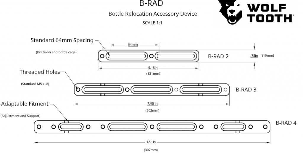 B-RAD Mounting Bases - Wolf Tooth Components