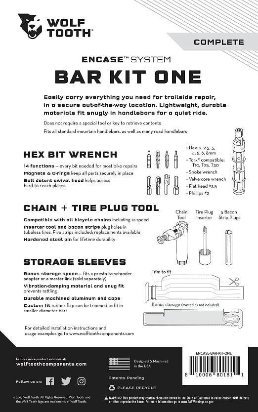EnCase System Bar Kit One - Wolf Tooth Components