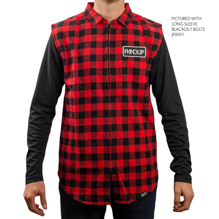 Zip Up Vest - Red Flannel - Handup