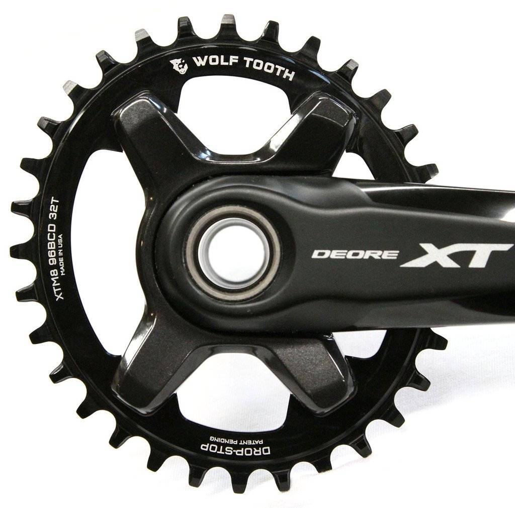 Elliptical 96 mm BCD Chainrings for Shimano XT M8000 and SLX M7000 - Wolf Tooth Components