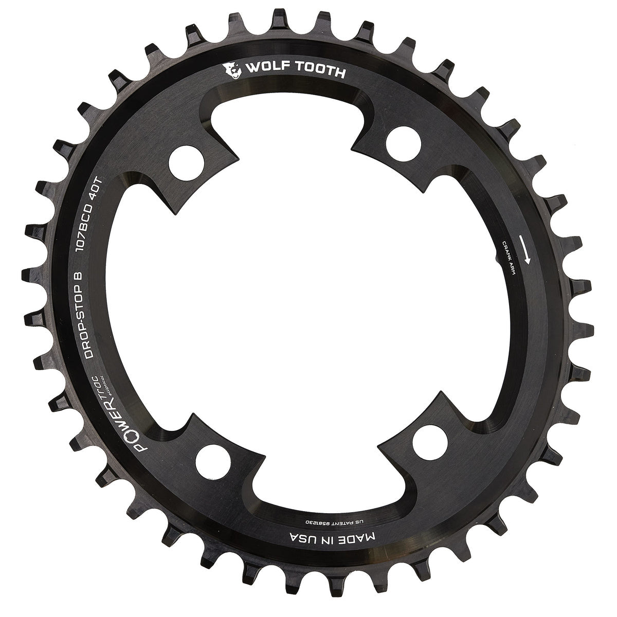 Elliptical 107 BCD Chainring for SRAM - Wolf Tooth Components