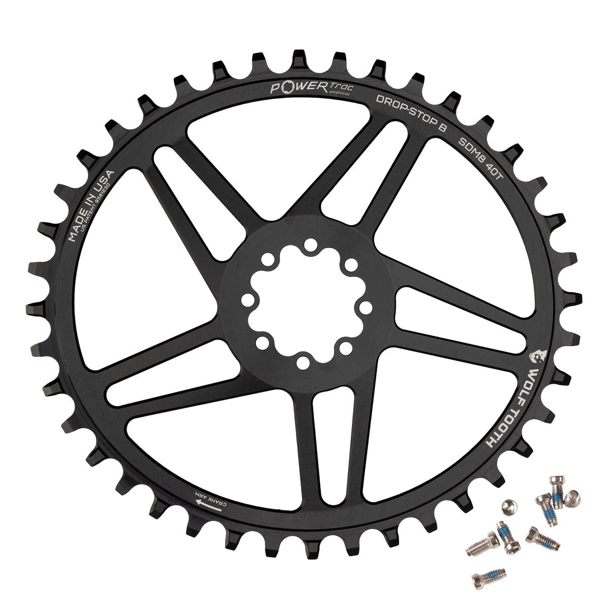 Elliptical Direct Mount Chainring for SRAM 8-Bolt - Wolf Tooth Components