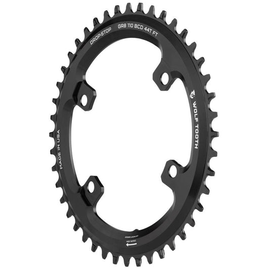 Elliptical 110 BCD Asymmetric 4-Bolt for Shimano GRX Cranks - Wolf Tooth Components